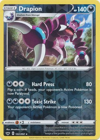 Drapion 122/202 - Reverse Holo-Kantocards