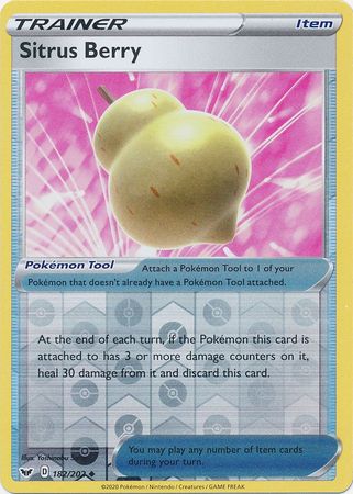 Sitrus Berry 182/202 - Reverse Holo-Kantocards