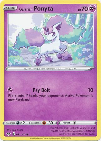 Galarian Ponyta 081/202-Kantocards