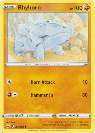 Rhyhorn 096/202-Kantocards