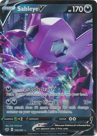 Sableye V 120/202-Kantocards
