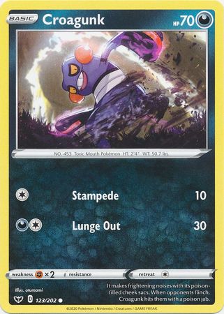 Croagunk 123/202 - Reverse Holo-Kantocards
