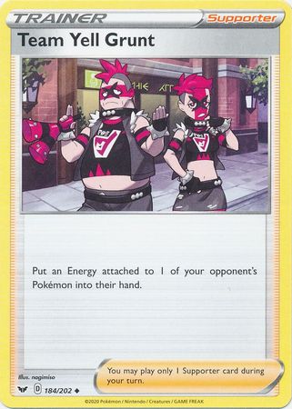 Team Yell Grunt 184/202-Kantocards
