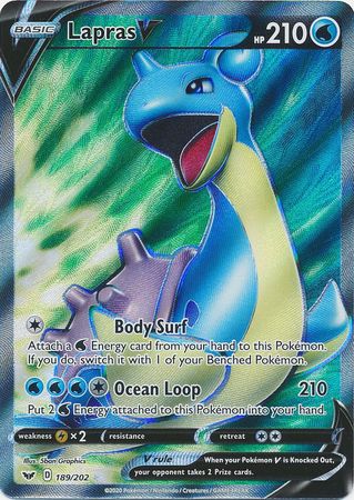 Lapras V 189/202 - Full Art-Kantocards