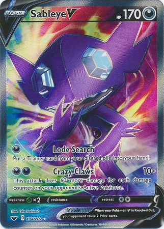Sableye V 194/202 - Full Art-Kantocards
