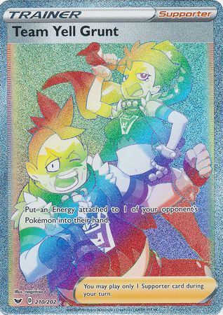 Team Yell Grunt 210/202 - Hyper Rare-Kantocards