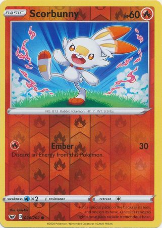 Scorbunny 030/202 - Reverse Holo-Kantocards