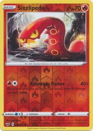Sizzlipede 038/202 - Reverse Holo-Kantocards