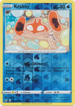 Krabby 042/202 - Reverse Holo-Kantocards