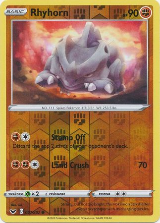 Rhyhorn 097/202 - Reverse Holo-Kantocards