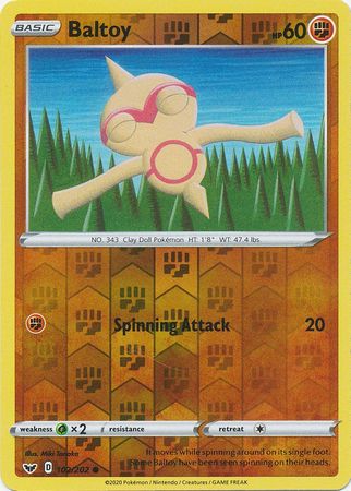 Baltoy 102/202 - Reverse Holo-Kantocards