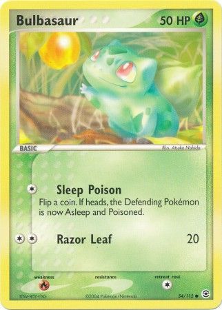 Bulbasaur 54/112-Kantocards