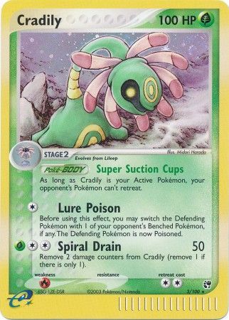 Cradily 3/100-Kantocards