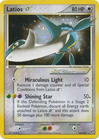Latios Star 106/107-Kantocards