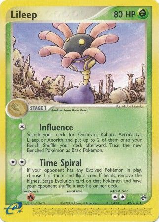 Lileep 42/100-Kantocards