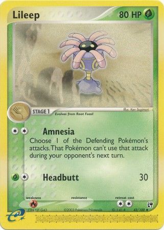 Lileep 43/100-Kantocards