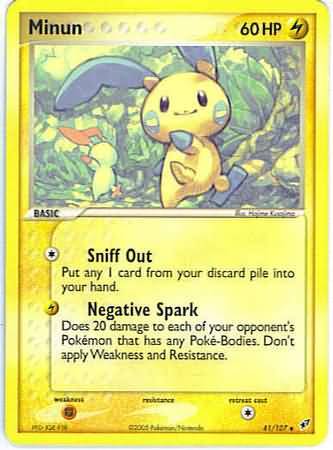 Minun 41/107-Kantocards