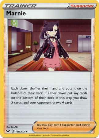Marnie 169/202 - Rare - NO HOLO-Kantocards