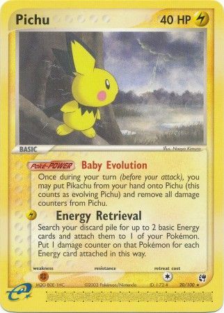 Pichu 20/100-Kantocards
