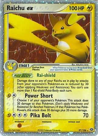 Raichu ex 97/106-Kantocards
