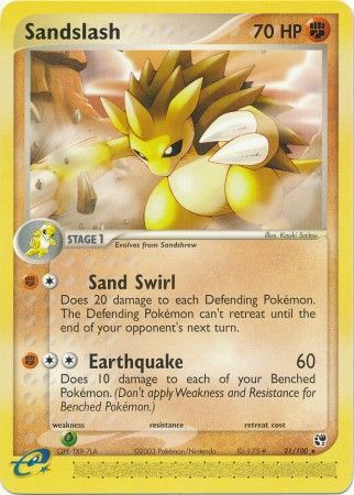 Sandslash 21/100-Kantocards
