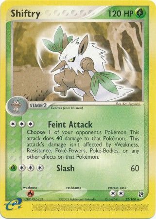 Shiftry 22/100-Kantocards