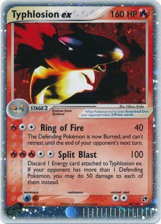 Typhlosion ex 99/100-Kantocards