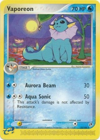Vaporeon 25/100-Kantocards