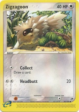 Zigzagoon 85/100-Kantocards