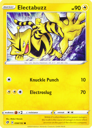 Electabuzz 058/192-Kantocards