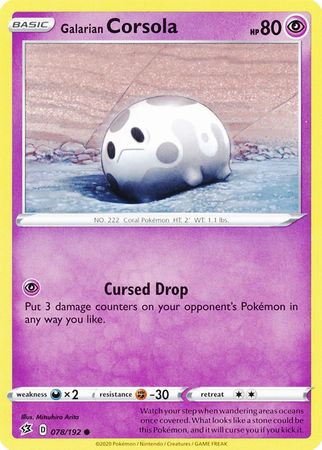 Galarian Corsola 078/192-Kantocards