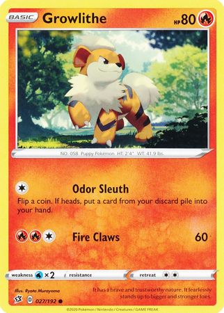 Growlithe 027/192-Kantocards