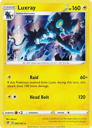 Luxray 062/192-Kantocards