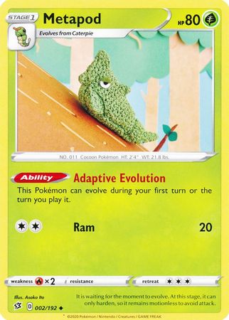 Metapod 002/192-Kantocards