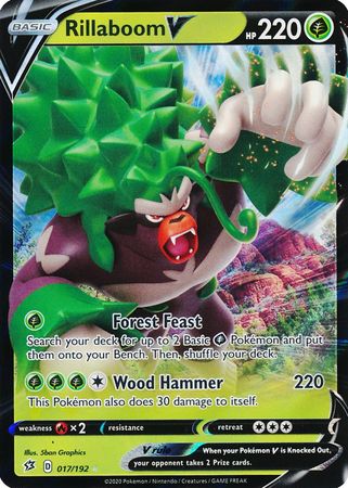 Rillaboom V 017/192-Kantocards