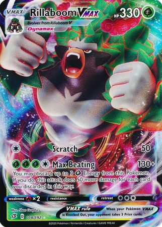 Rillaboom VMAX 018/192-Kantocards