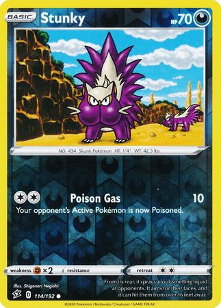 Stunky 114/192 - Reverse Holo-Kantocards