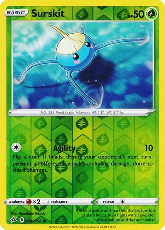 Surskit 010/192 - Reverse Holo-Kantocards