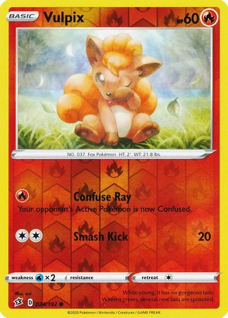 Vulpix 024/192 - Reverse Holo-Kantocards