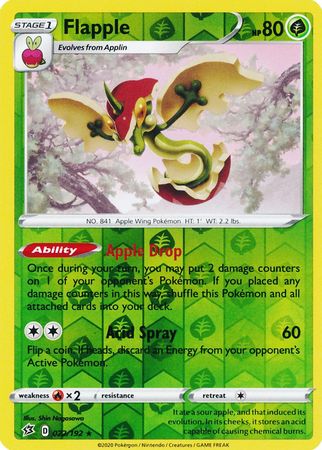 Flapple 022/192 - Reverse Holo-Kantocards