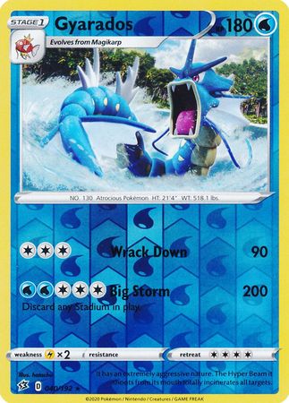 Gyarados 040/192 - Reverse Holo-Kantocards