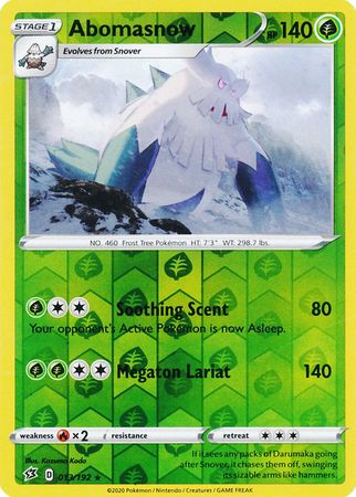Abomasnow 013/192 - Reverse Holo-Kantocards