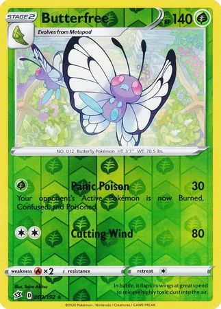 Butterfree 003/192 - Reverse Holo-Kantocards