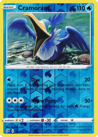 Cramorant 051/192 - Reverse Holo-Kantocards