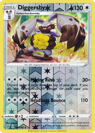 Diggersby 147/192 - Reverse Holo-Kantocards