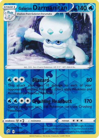 Galarian Darmanitan 048/192 - Reverse Holo-Kantocards