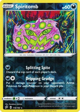 Spiritomb 116/192- Reverse Holo-Kantocards