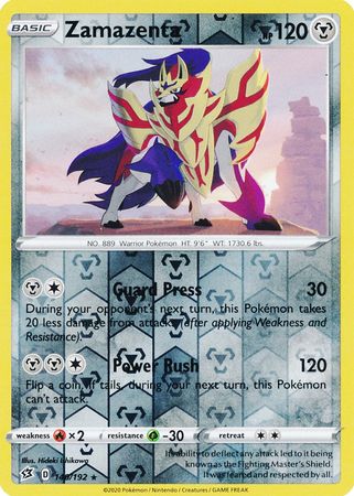 Zamazenta 140/192 - Reverse Holo-Kantocards