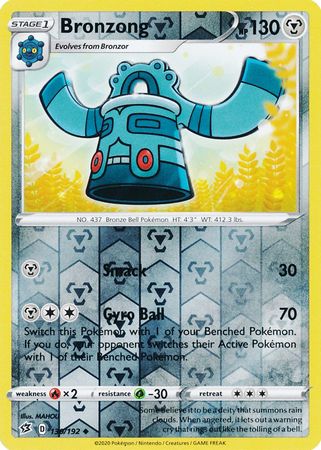 Bronzong 130/192 - Reverse Holo-Kantocards