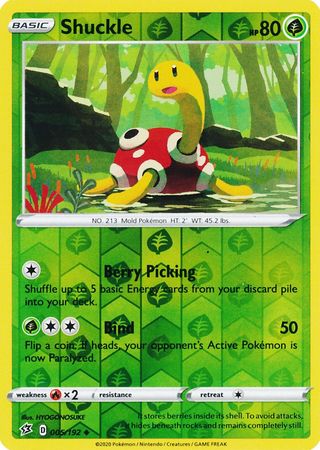 Shuckle 005/192 - Reverse Holo-Kantocards